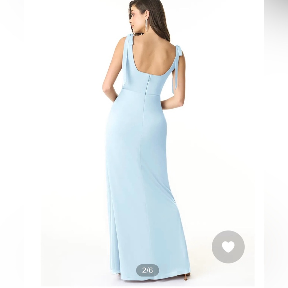 Azazie Wanda Sky Blue Bridesmaid Dress (Stretch)